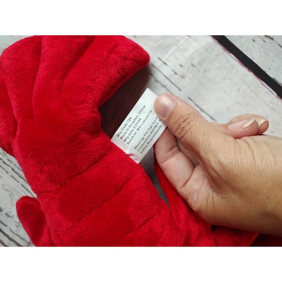 Maine Red Lobster Stuffed Animal Plush With White Sailor Hat - Picture 5 of 7